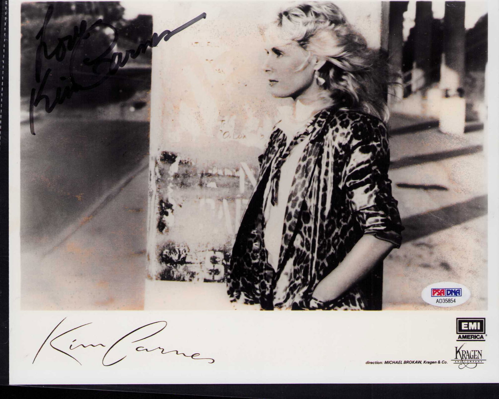 Kim Carnes signed photograph PSA (1 of 1)