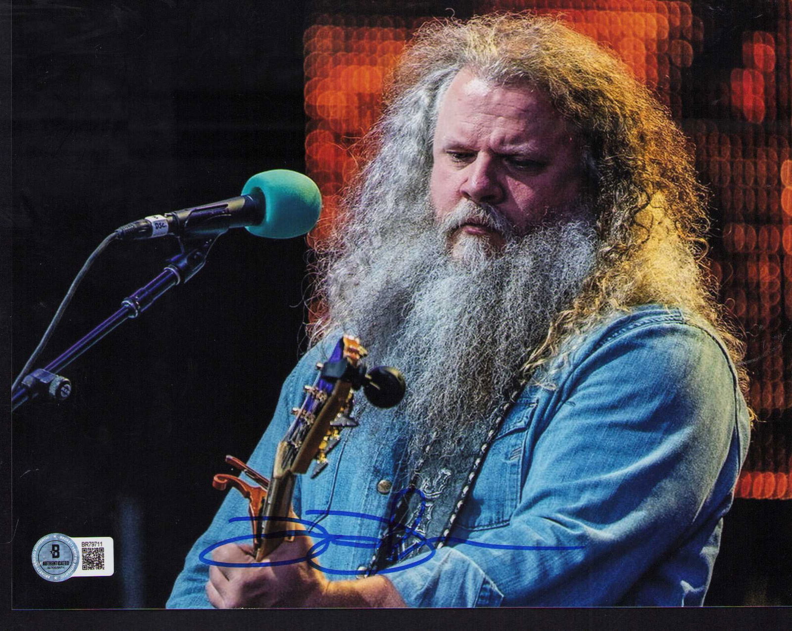 Jamey Johnson signed photograph Beckett: Country singer songwriter Beckett certified Certificate of AuthenticityEVERY item in this auction comes with at minimum one fully illustrated and serial numbered COA signed by the worlds leading authe