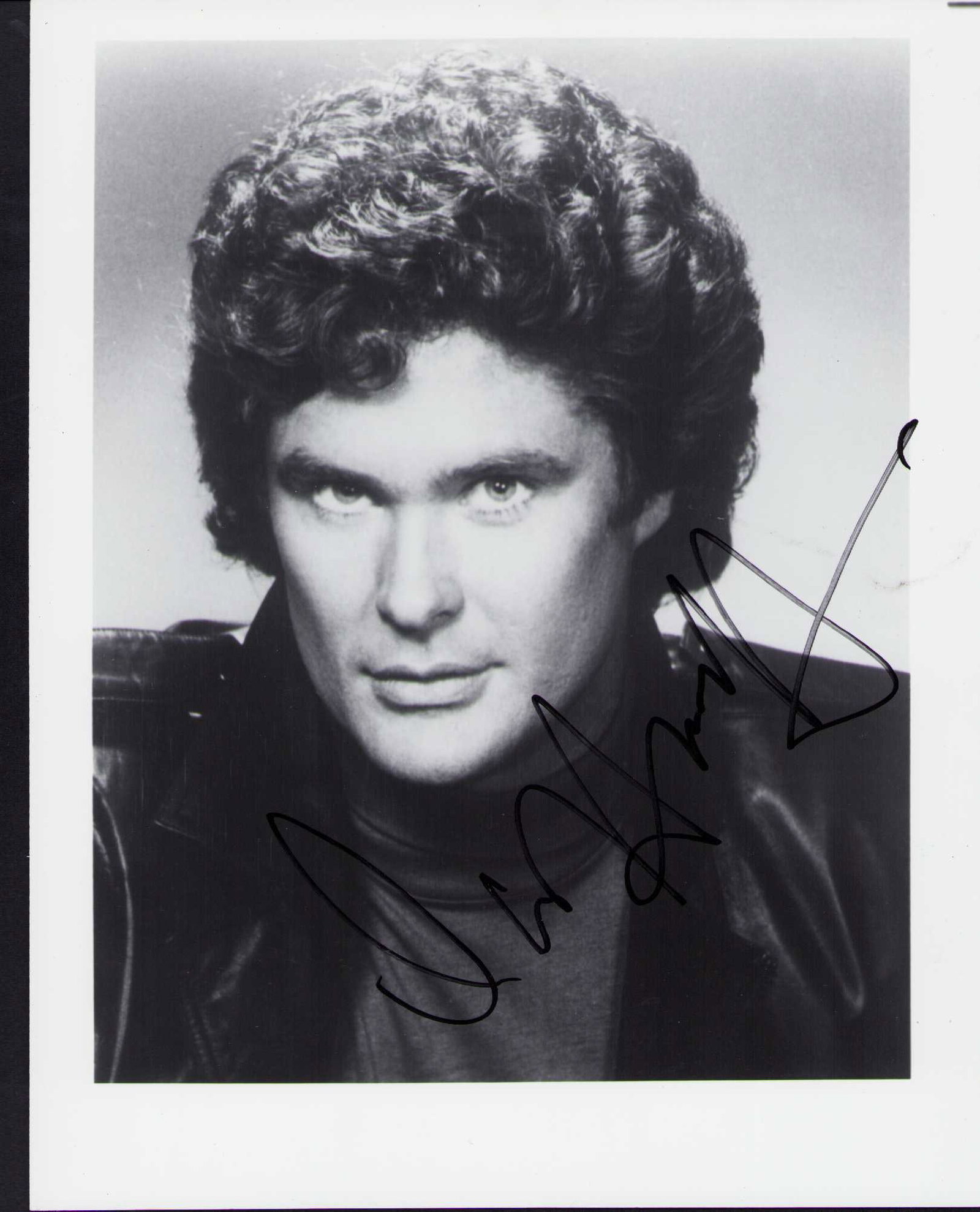 David Hasselhoff vintage signed photograph (1 of 1)