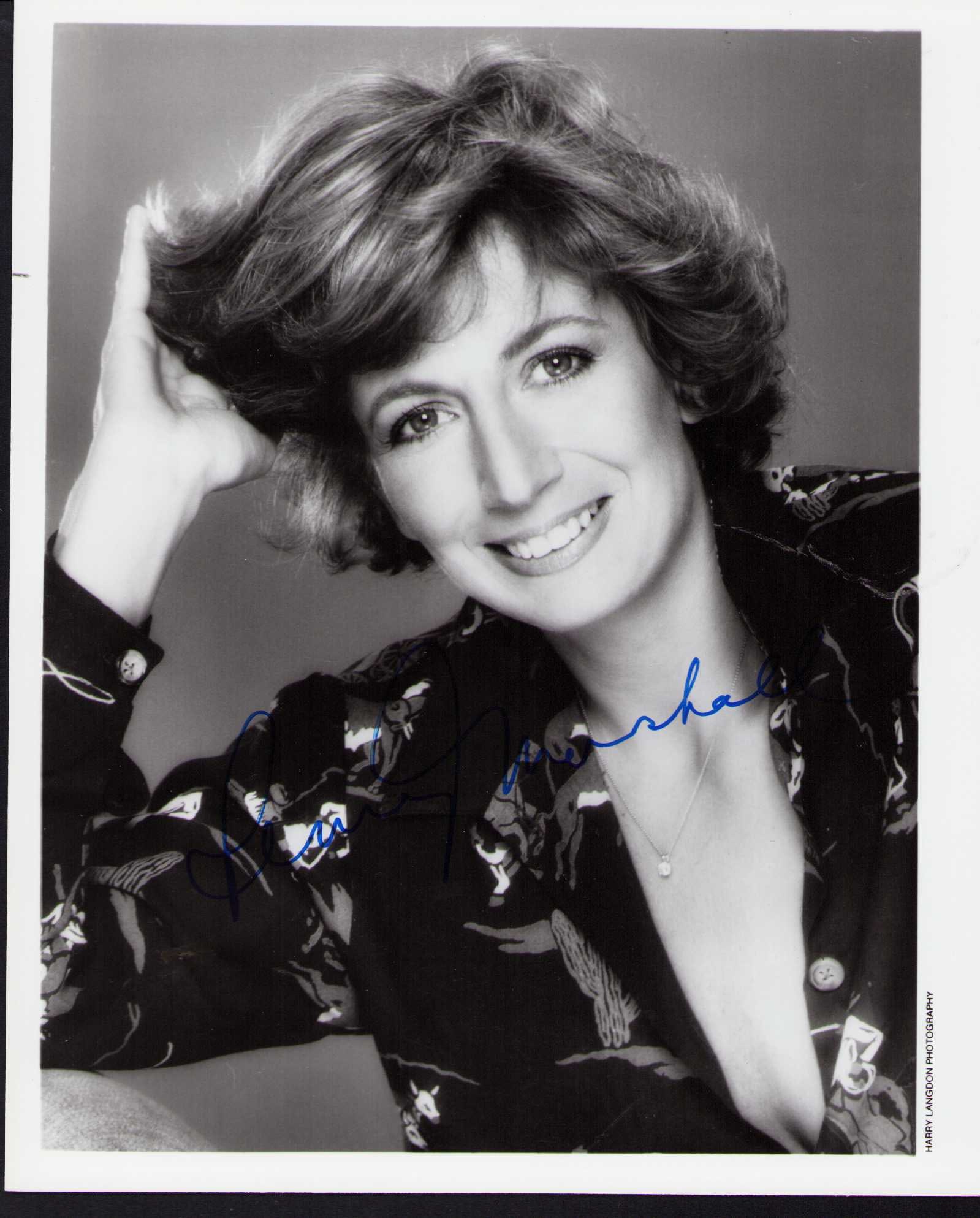Penny Marshall vintage signed photograph: A vintage signed 8x10 of the deceased actress and legendary Director later in life Certificate of AuthenticityEVERY item in this auction comes with at minimum one fully illustrated and serial numbered