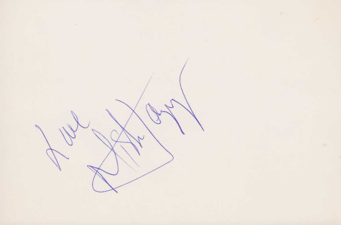 Mick Jagger signature on card Rolling Stones (1 of 1)
