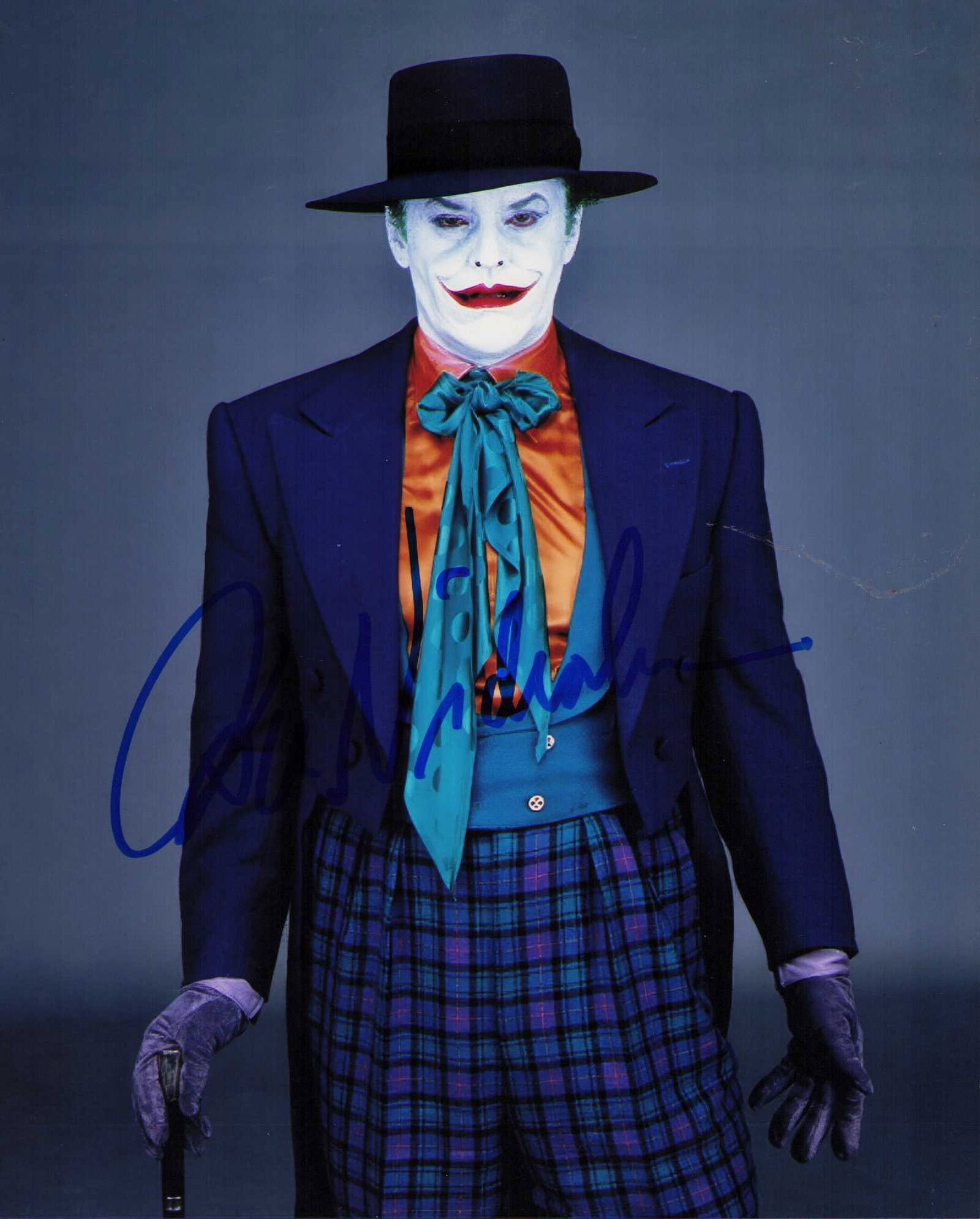 Jack Nicholson Joker rare signed photograph (1 of 1)