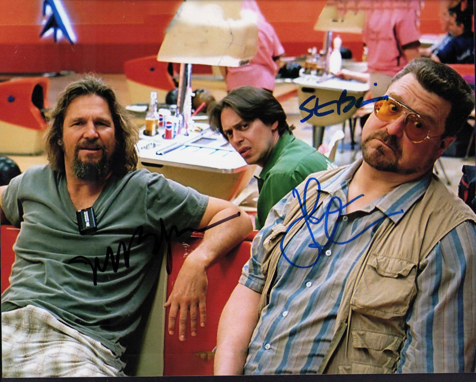 Big Lebowski cast signed photograph (1 of 1)