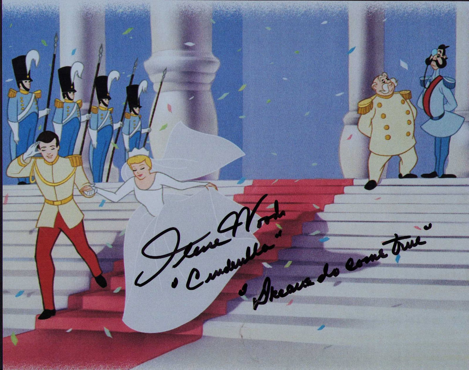Ilene Woods Cinderella signed photograph: A scarce Cinderella signed 8x10 as the legenday voice deceased ate of AuthenticityEVERY item in this auction comes with at minimum one fully illustrated and serial numbered COA signed by the worlds le