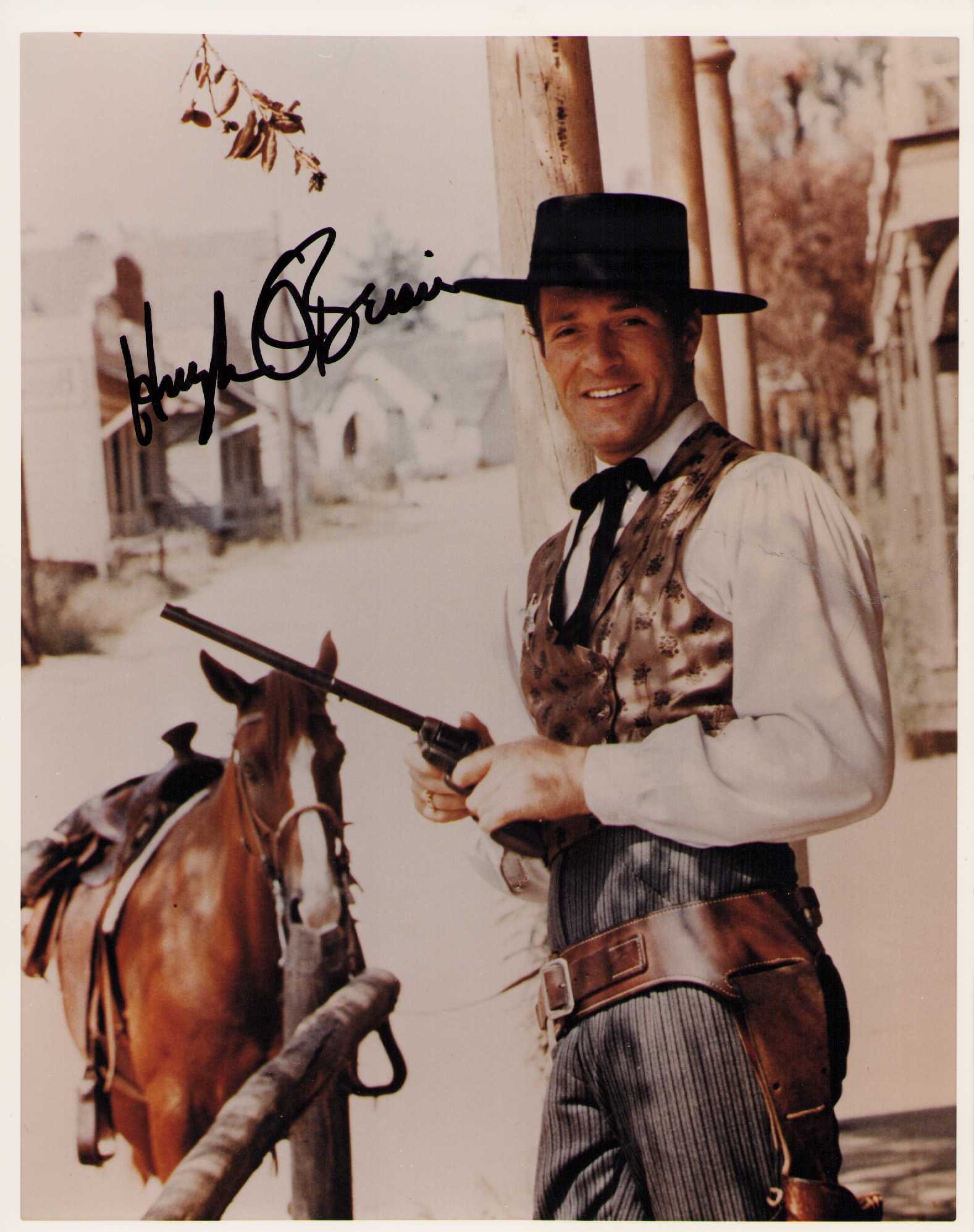 Hugh O'Brien signed photograph: A Wyatt Earp signed western shot from his TV series deceased ate of AuthenticityEVERY item in this auction comes with at minimum one fully illustrated and serial numbered COA signed by the worlds lead