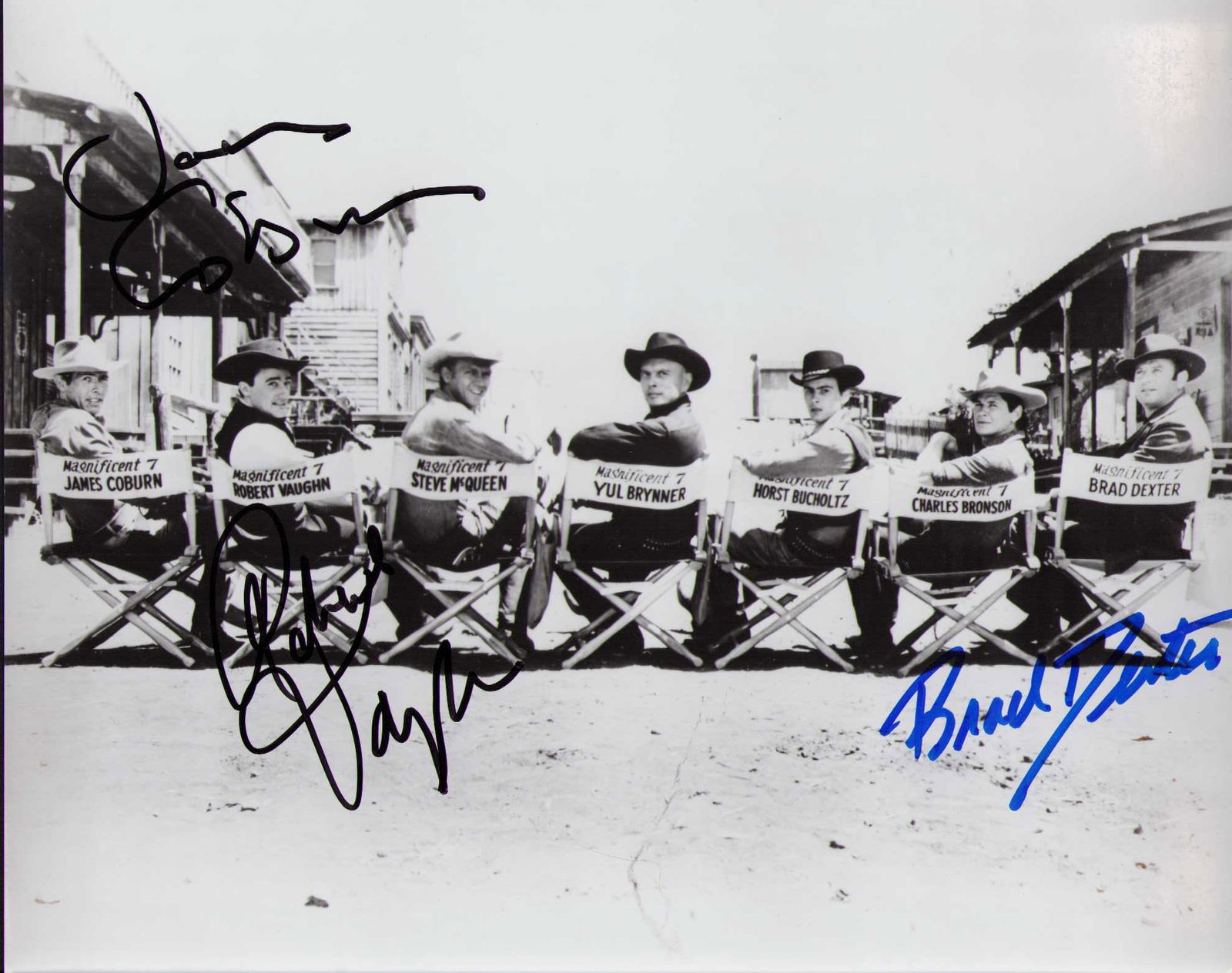 Magnificent Seven cast signed photograph (1 of 1)