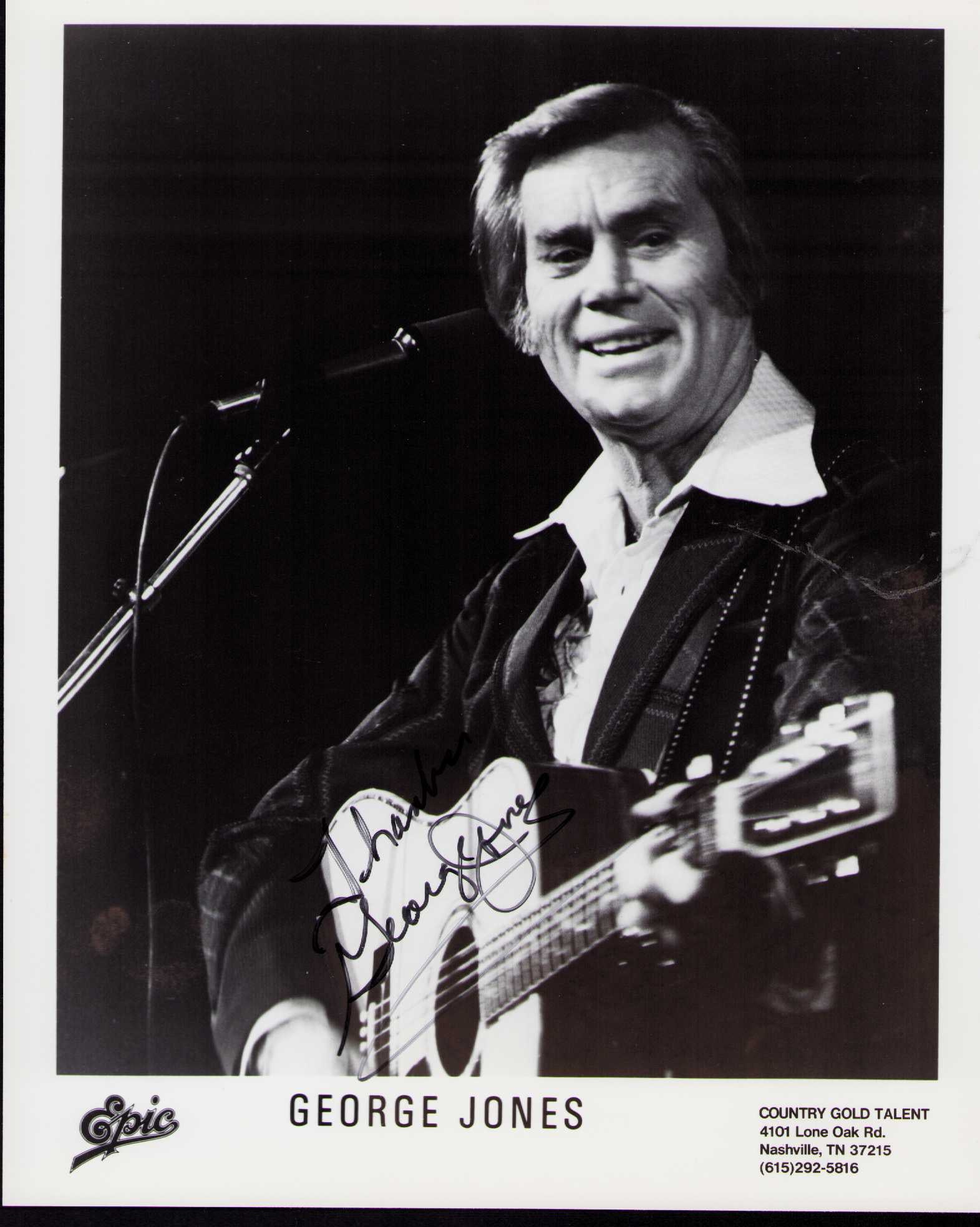 George Jones vintage signed photograph (1 of 1)
