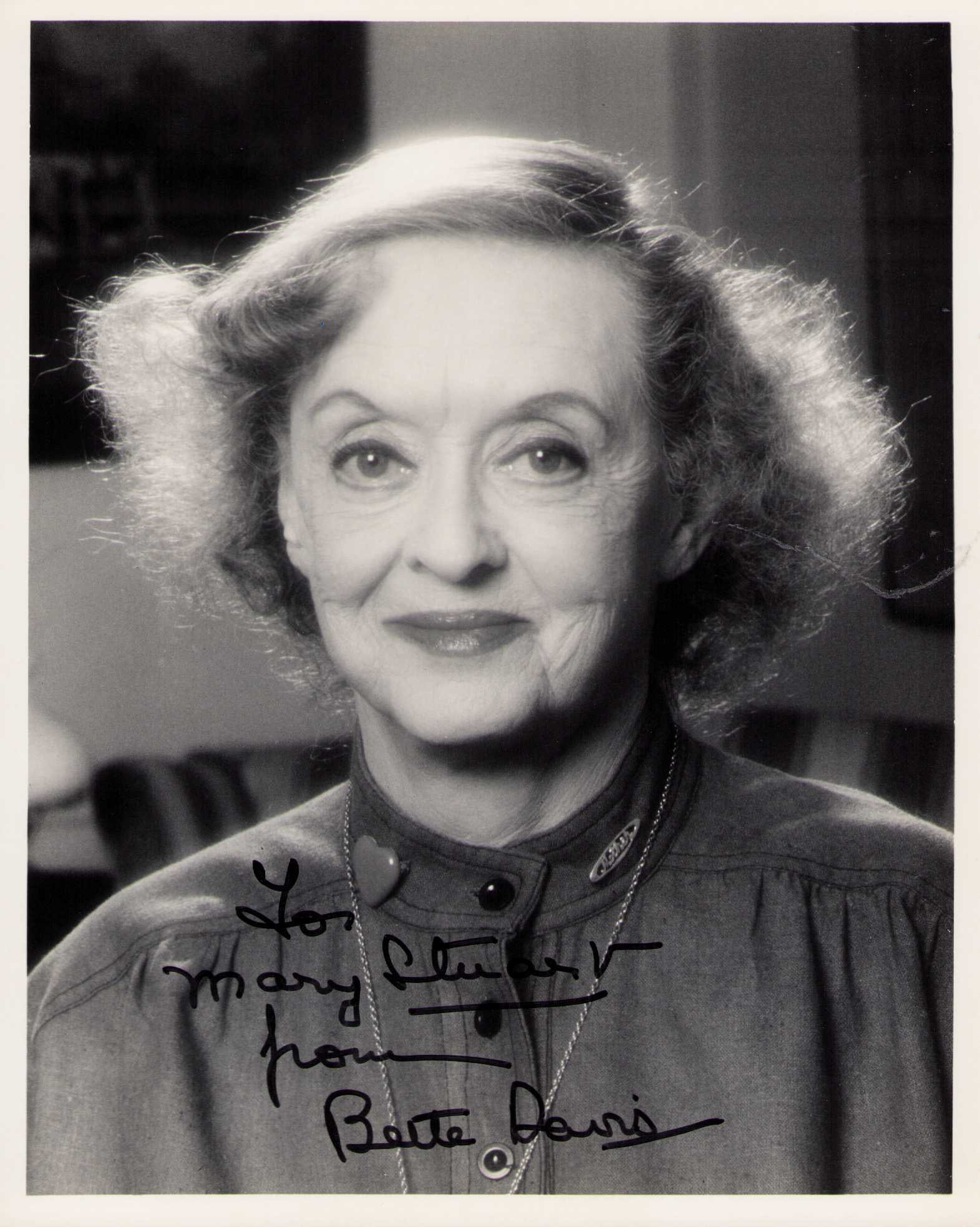 Bette Davis signed photograph (1 of 1)