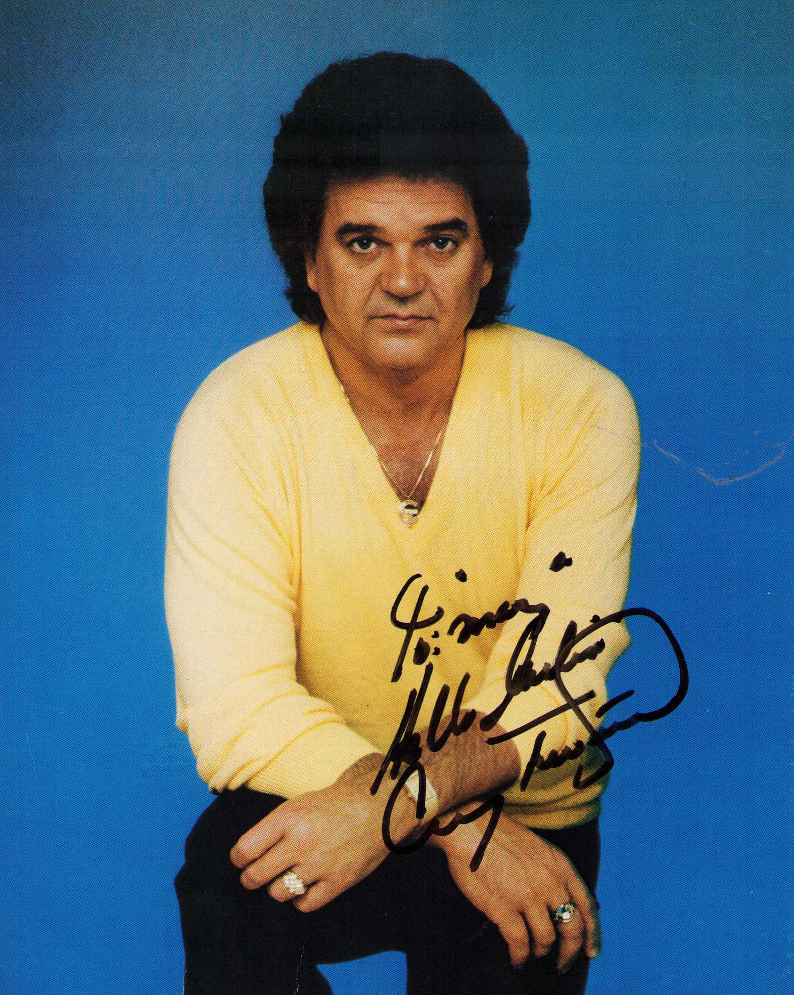 Conway Twitty vintage signed photograph: A vintage signed 8x10 of the country legend who died so young Certificate of AuthenticityEVERY item in this auction comes with at minimum one fully illustrated and serial numbered COA signed by the wo