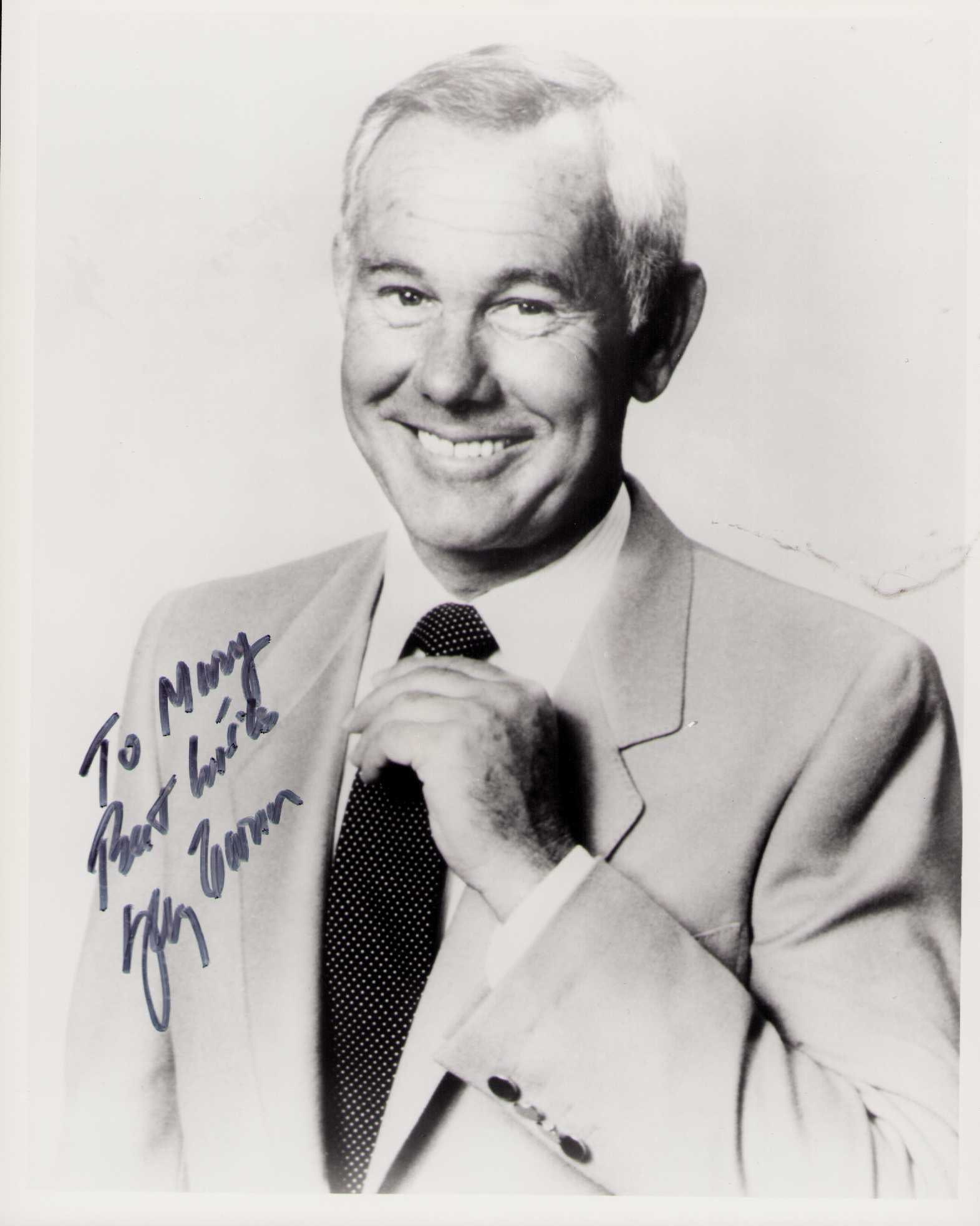 Johnny Carson vintage signed photograph (1 of 1)
