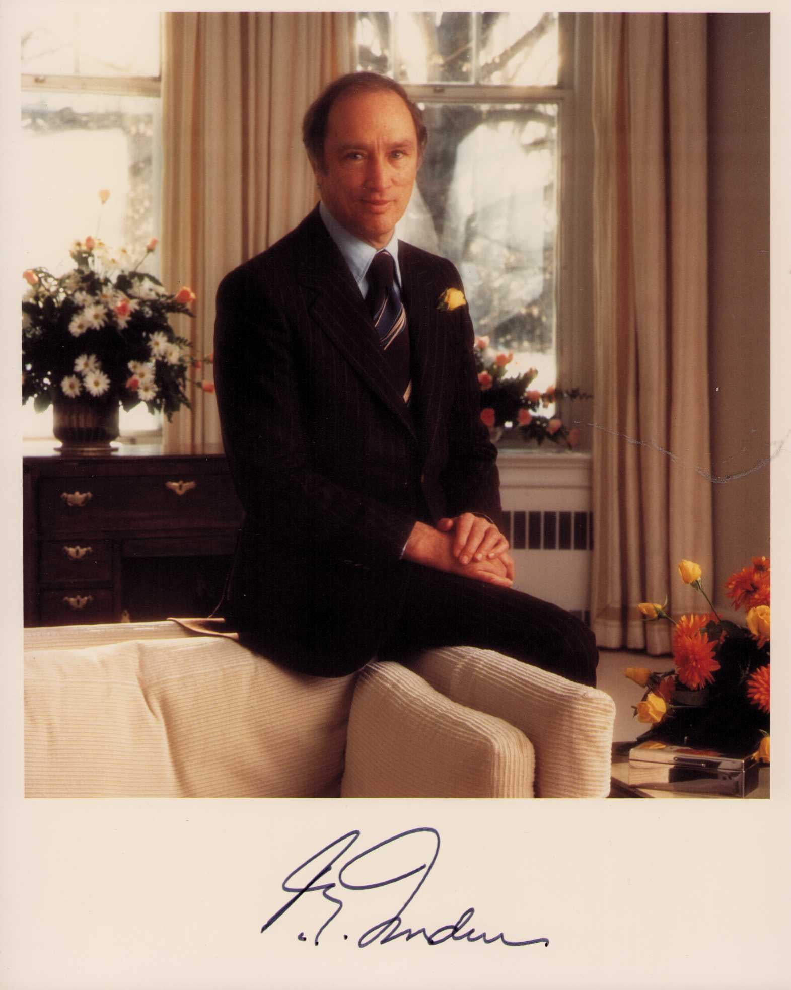 Pierre Trudeau signed photograph: Prime Minister to Canada vintage signed 8x10 photograph Certificate of AuthenticityEVERY item in this auction comes with at minimum one fully illustrated and serial numbered COA signed by the worlds l