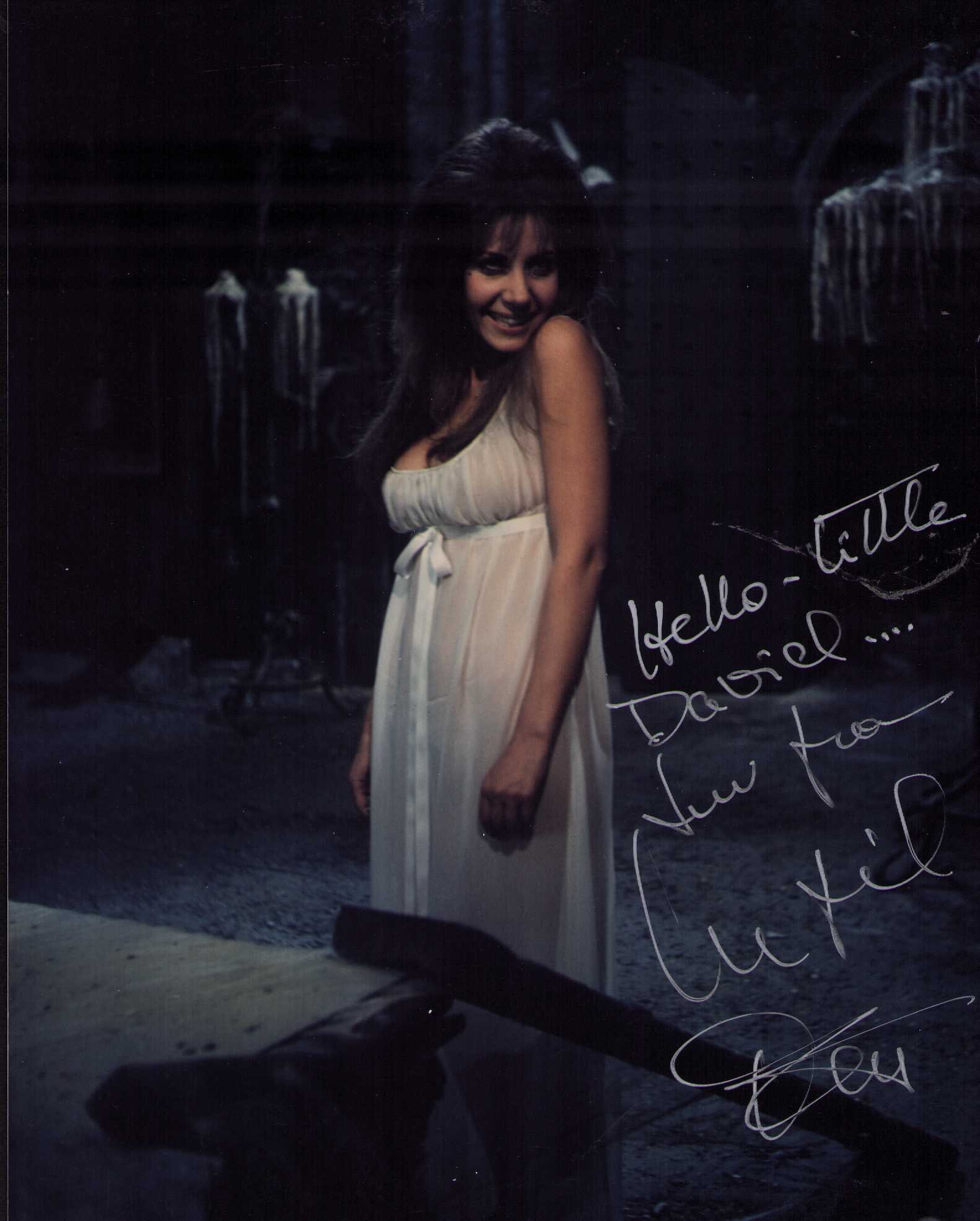 Ingrid Pitt horror signed photograph: Horror scream Queen esp in the Hammer horror films signed 8x10 Certificate of AuthenticityEVERY item in this auction comes with at minimum one fully illustrated and serial numbered COA signed by the