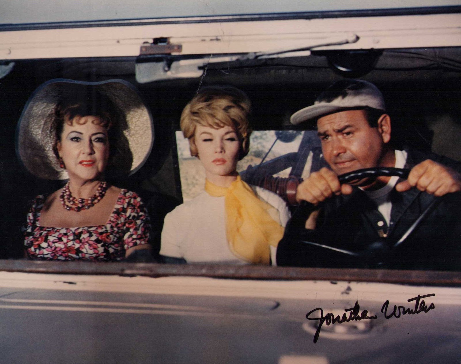 Jonathan Winters signed photograph: Jonathan Winters signed it’s a Mad mad mad mad World still Certificate of AuthenticityEVERY item in this auction comes with at minimum one fully illustrated and serial numbered COA signed by the wor