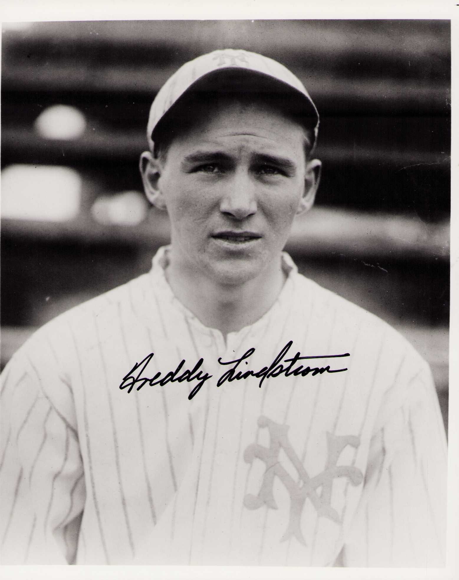 Freddy Lingstrom signed photograph: A vintage signed 8x10 by the baseball legend Certificate of AuthenticityEVERY item in this auction comes with at minimum one fully illustrated and serial numbered COA signed by the worlds leading auth