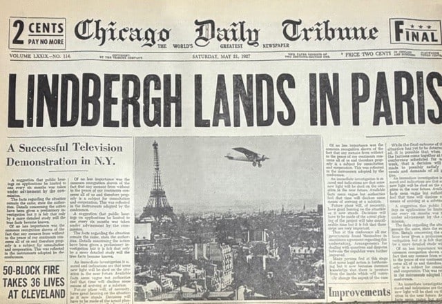 Showboat prop newspaper D: A prop complete newspaper made for the film Showboat with a famous historical headline seen in the film . Certificate of AuthenticityEVERY item in this auction comes with at minimum one fully illustra