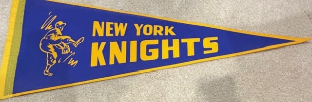 The Natural prop pennant: Robert Redford famed baseball flick a prop pennant used in crowd scenes obtained directly from prop house. Certificate of AuthenticityEVERY item in this auction comes with at minimum one fully illustr