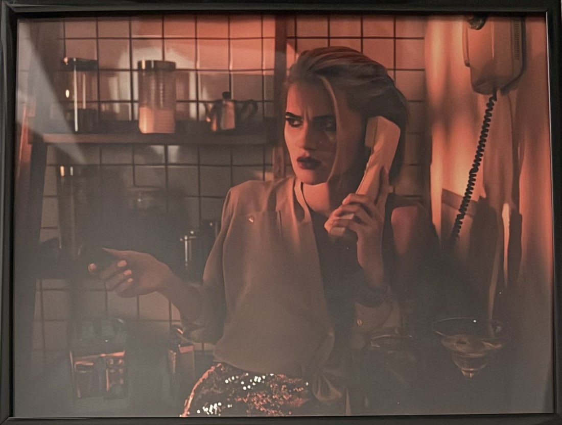 Scream 7 original framed art On screen: Seen on screen in the movie is this original photograph framed obtained from the films cast crew only auction at the films end Certificate of AuthenticityEVERY item in this auction comes with at