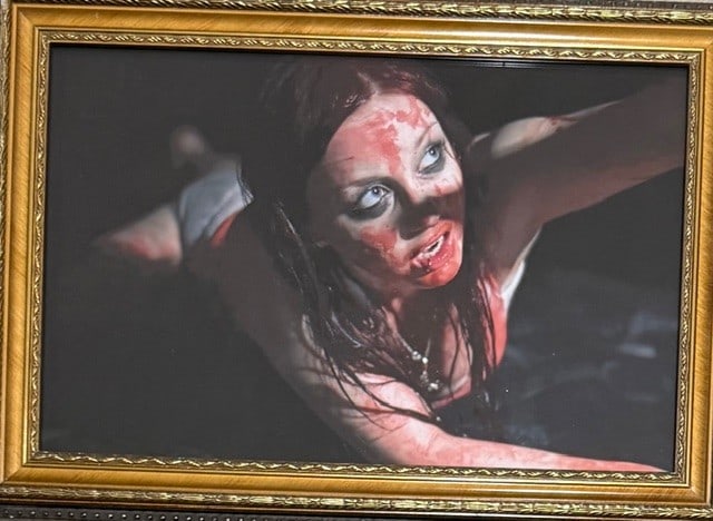 Scream 7 original framed art On screen: Seen on screen in the film is this original art and frame obtained by a crew member in a crew cast only auction at the films conclusion Certificate of AuthenticityEVERY item in this auction comes with