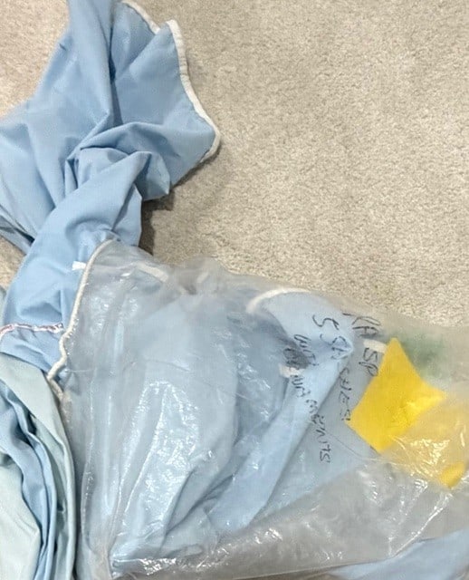 ELVIS PRESLEY LAST BED SHEETS: You read that correctly NOT from Graceland but from his other home Hillcrest in California these two upper and lower bed sheets were the last ones on his bed unlaundered and auctioned in the fame Butt