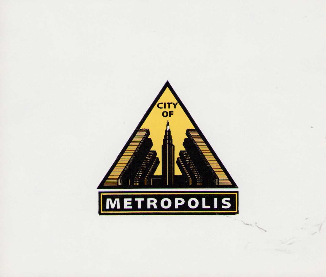City of Metropolis decal prop: Made for use in the Tv series FLASH and Lois and Clarke Certificate of AuthenticityEVERY item in this auction comes with at minimum one fully illustrated and serial numbered COA signed by the worlds l