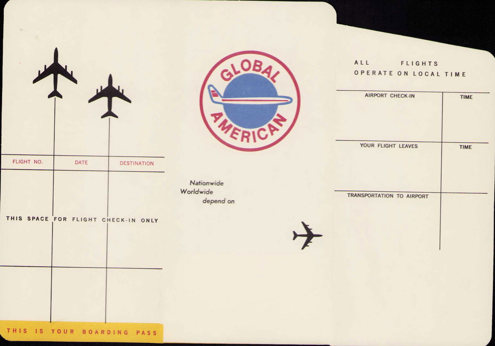 Airplane Prop ticket holder and tix: Prop ticket and holder from the comedy classic Airplane Certificate of AuthenticityEVERY item in this auction comes with at minimum one fully illustrated and serial numbered COA signed by the worlds l