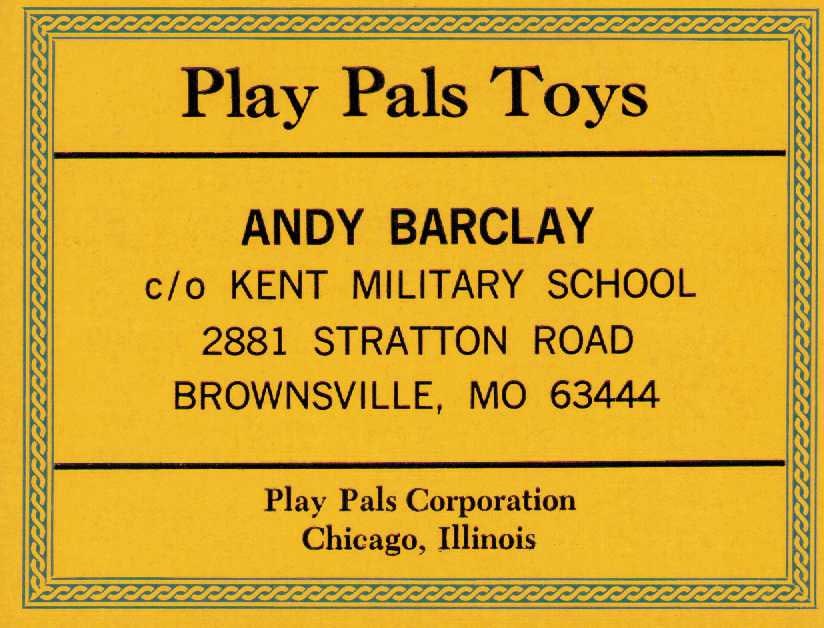 Chucky Childs Play prop sign: A small sign approx 5x6 prop used In the filming of Chucky Childs Play Certificate of AuthenticityEVERY item in this auction comes with at minimum one fully illustrated and serial numbered COA signed