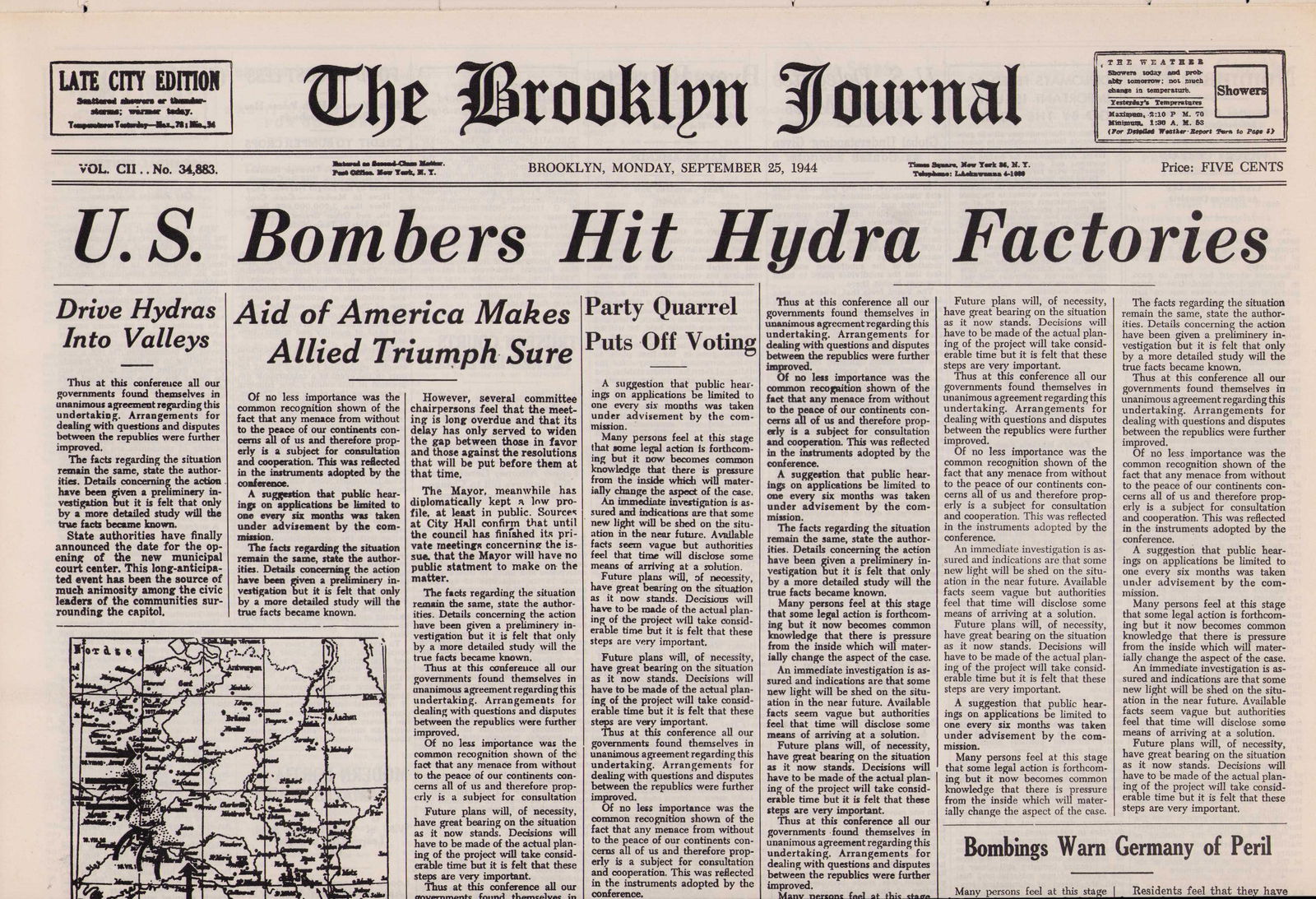 Captain America on screen prop newspaper: A prop newspaper seen in the film complete obtained directly from the prop house Certificate of AuthenticityEVERY item in this auction comes with at minimum one fully illustrated and serial numbered C