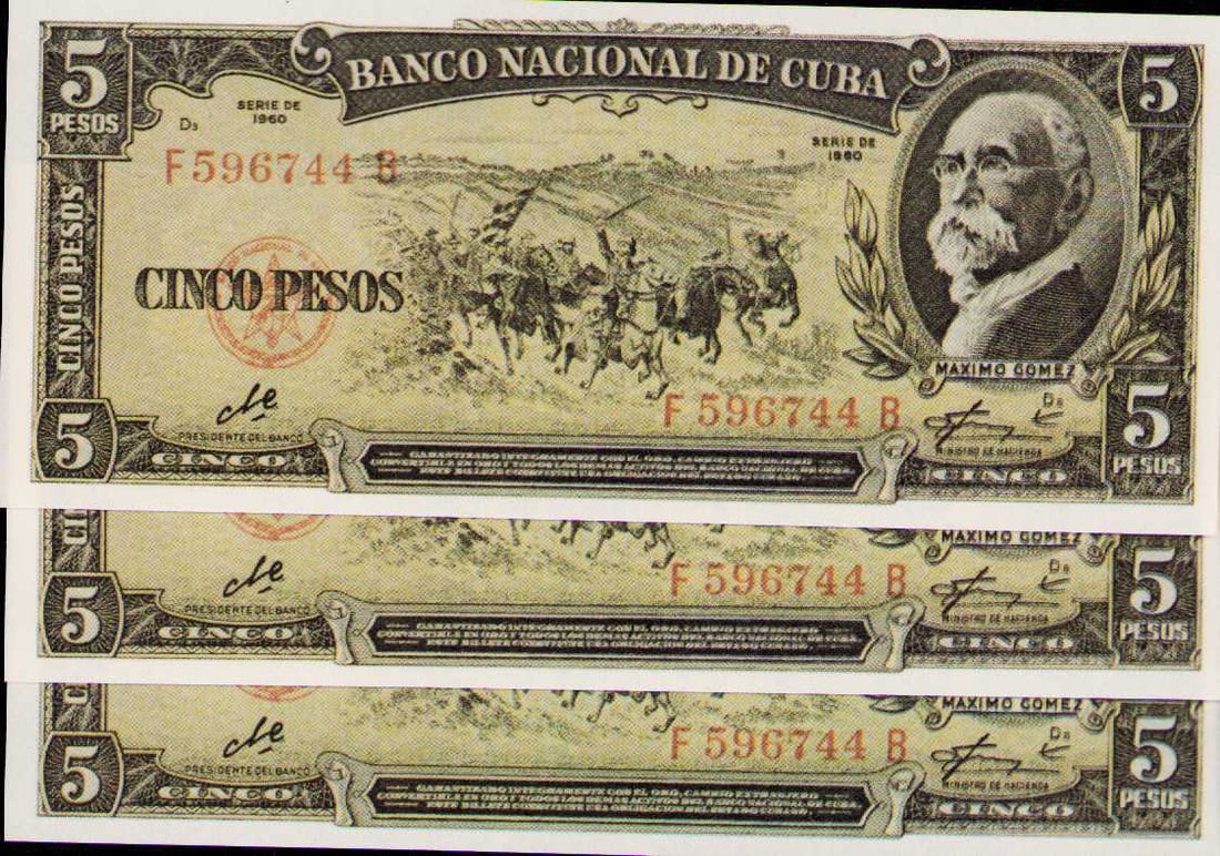 Godfather lot of Cuban prop money: A lot of cuban prop money made for and used in Godfather III although not seen on screen in final film cut Certificate of AuthenticityEVERY item in this auction comes with at minimum one fully