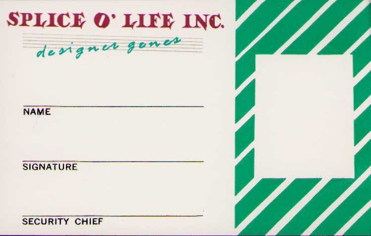 Gremlins Prop Lab ID badge: A prop ID Badge made for use in Ghostbusters II Certificate of AuthenticityEVERY item in this auction comes with at minimum one fully illustrated and serial numbered COA signed by the worlds leading