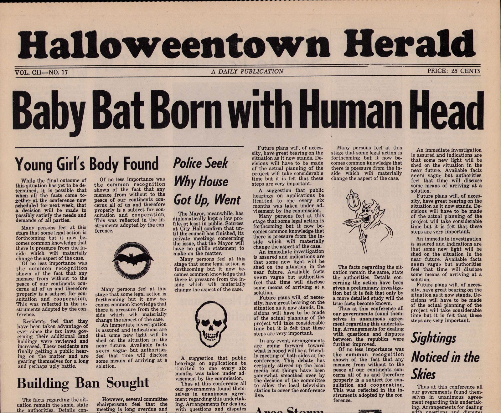 Halloweentown prop newspaper: A prop complete newspaper seen on screen in the film Certificate of AuthenticityEVERY item in this auction comes with at minimum one fully illustrated and serial numbered COA signed by the worlds