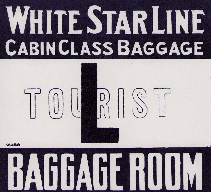 Titanic prop luggage tag: Prop luggage sticker made for use in Titanic Certificate of AuthenticityEVERY item in this auction comes with at minimum one fully illustrated and serial numbered COA signed by the worlds leading