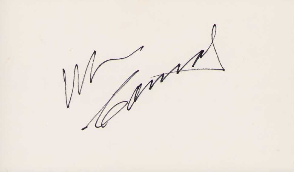 William Conrad signature: Cannon TV star Certificate of AuthenticityEVERY item in this auction comes with at minimum one fully illustrated and serial numbered COA signed by the worlds leading authenticator in Entertainment, KE