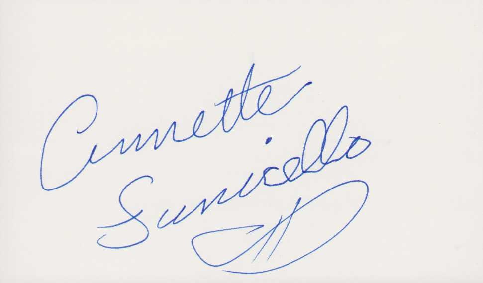 Annette Funicello signature: Star of Mickey Mouse Club Mouseketeers Beach films singer etc signed in FULL vintage Certificate of AuthenticityEVERY item in this auction comes with at minimum one fully illustrated and serial number