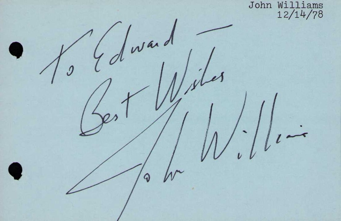 John Williams signature (1 of 1)