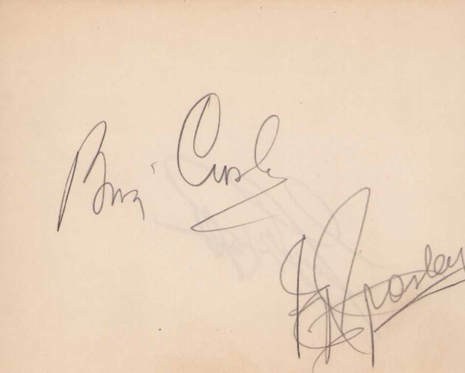 Bing Crosby signature: Legend in singing and acting Certificate of AuthenticityEVERY item in this auction comes with at minimum one fully illustrated and serial numbered COA signed by the worlds leading authenticator in Ent