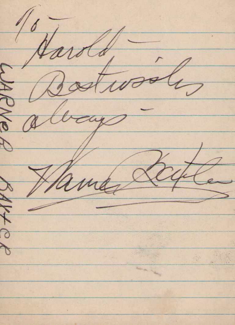 Warner Baxter signature: An early rare Academy award winning actor 1910-1940s Certificate of AuthenticityEVERY item in this auction comes with at minimum one fully illustrated and serial numbered COA signed by the worlds lead