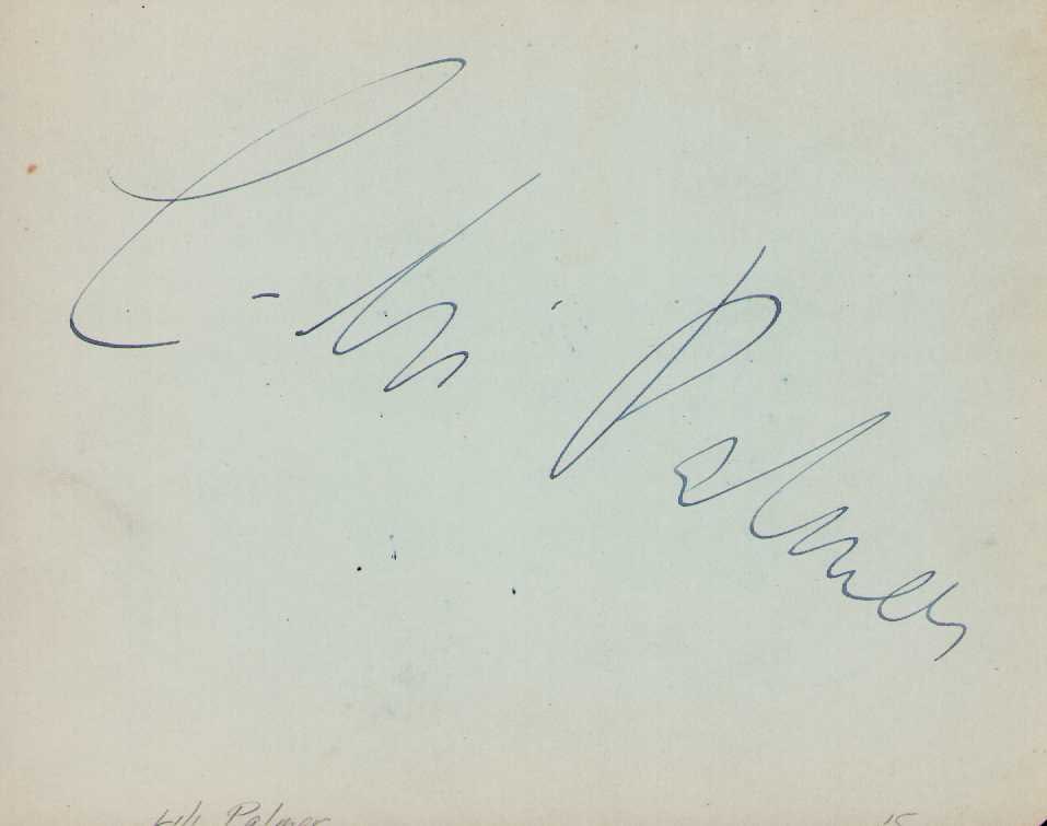 Lili Palmer signature: A German actress and writer scarce Certificate of AuthenticityEVERY item in this auction comes with at minimum one fully illustrated and serial numbered COA signed by the worlds leading authenticator