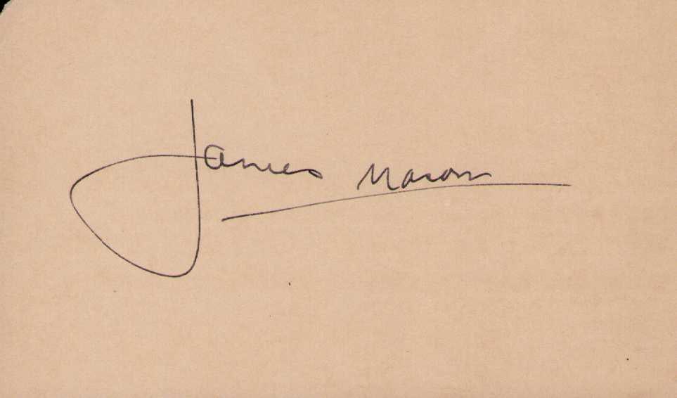 James Mason signature: British scarce actor films like 20k Leagues Under the Sea Certificate of AuthenticityEVERY item in this auction comes with at minimum one fully illustrated and serial numbered COA signed by the worlds