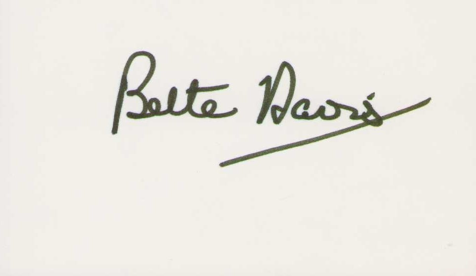 Bette Davis signature (1 of 1)