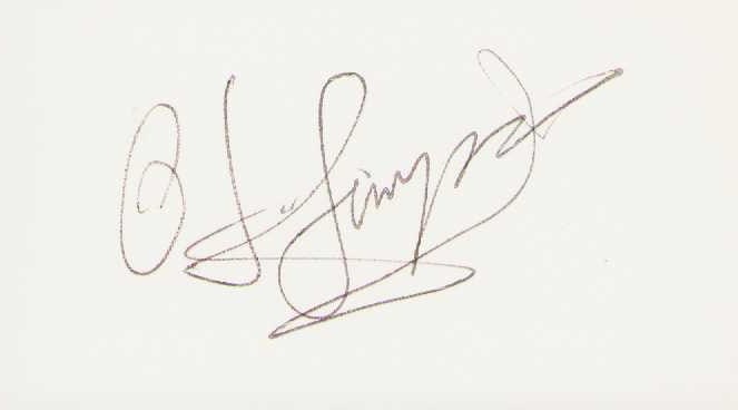 OJ Simpson signature (1 of 1)