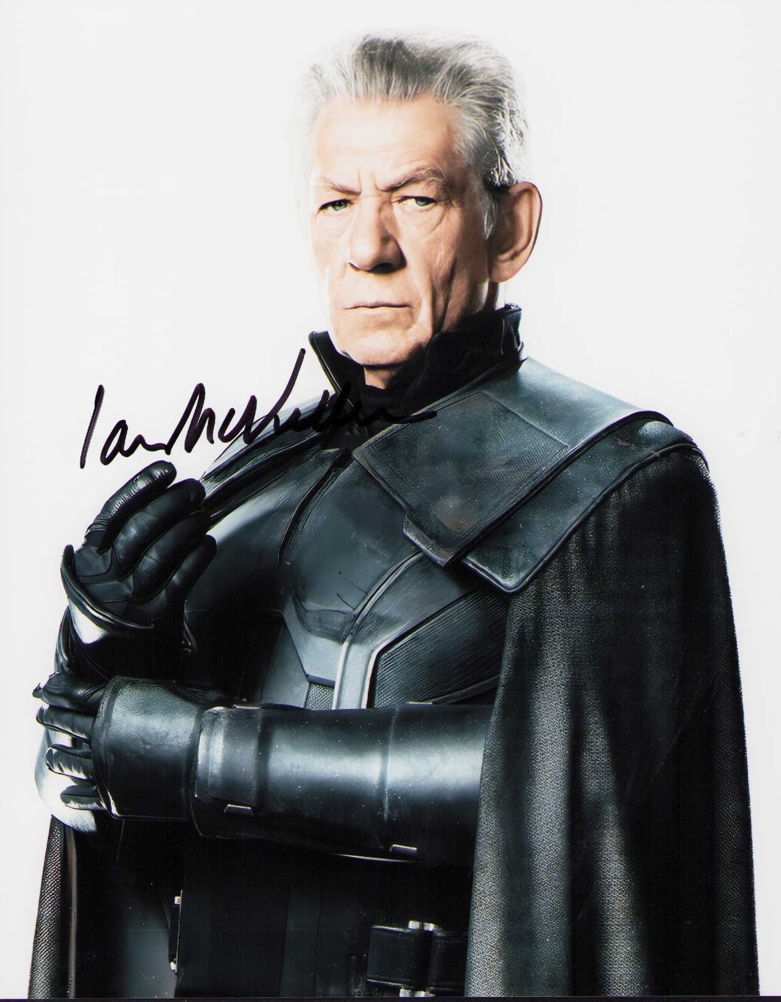 Ian McKellan signed photograph: An Xmen signed 8x10 in character by him Certificate of AuthenticityEVERY item in this auction comes with at minimum one fully illustrated and serial numbered COA signed by the worlds leading authentic