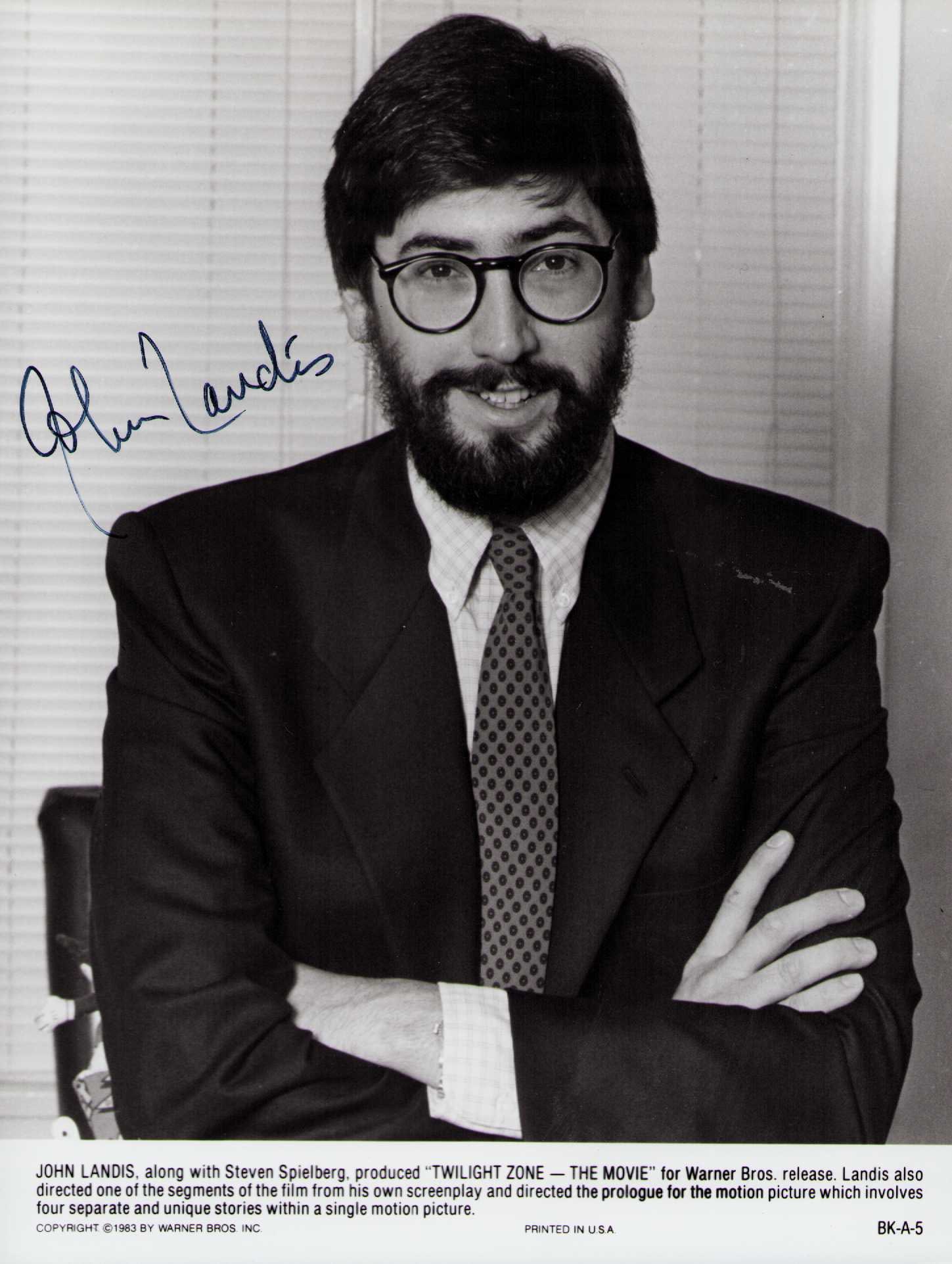 John Landis signed photograph (1 of 1)