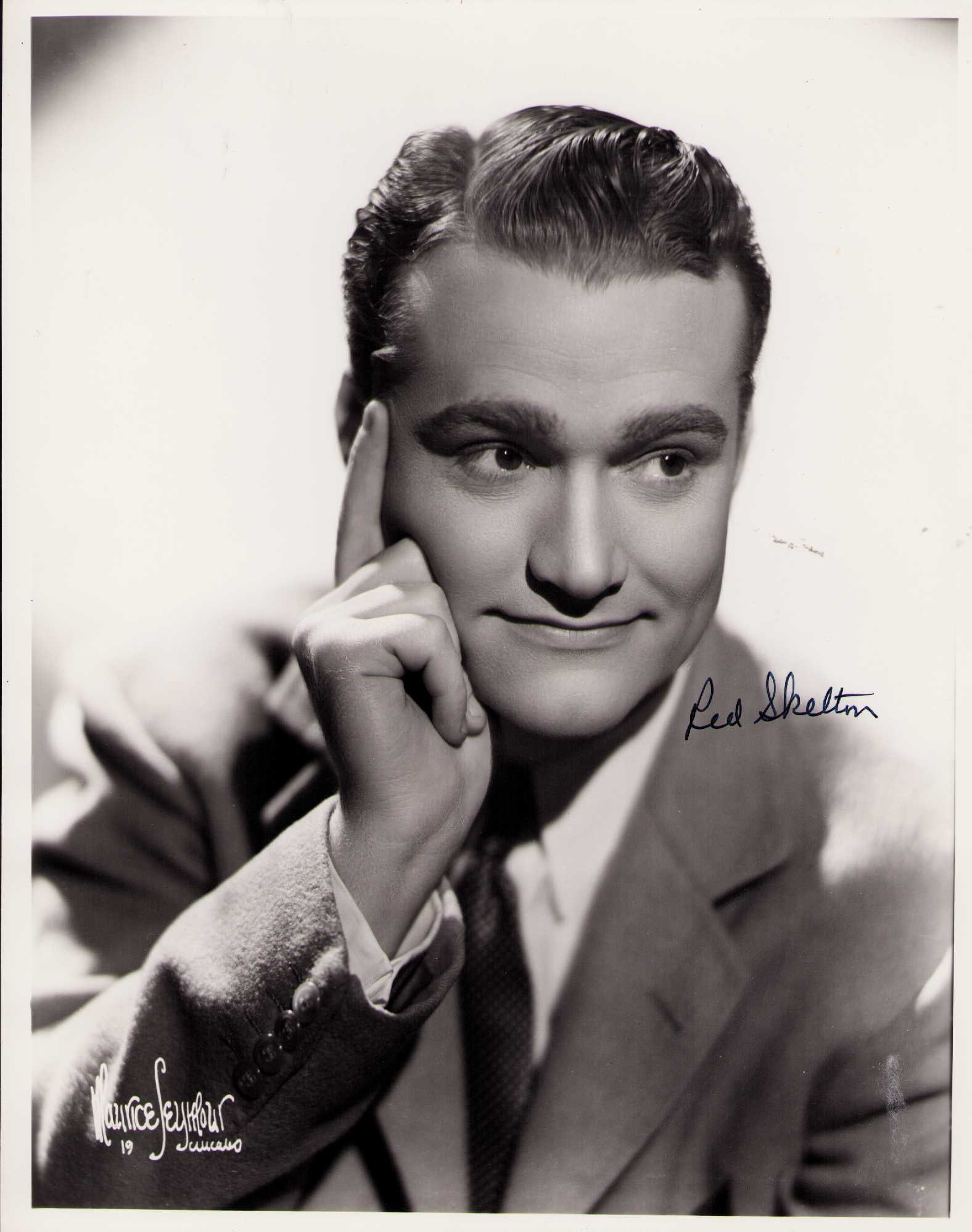 Red Skelton signed photograph: A vintage original still signed by the great comedy star and later painter Certificate of AuthenticityEVERY item in this auction comes with at minimum one fully illustrated and serial numbered COA