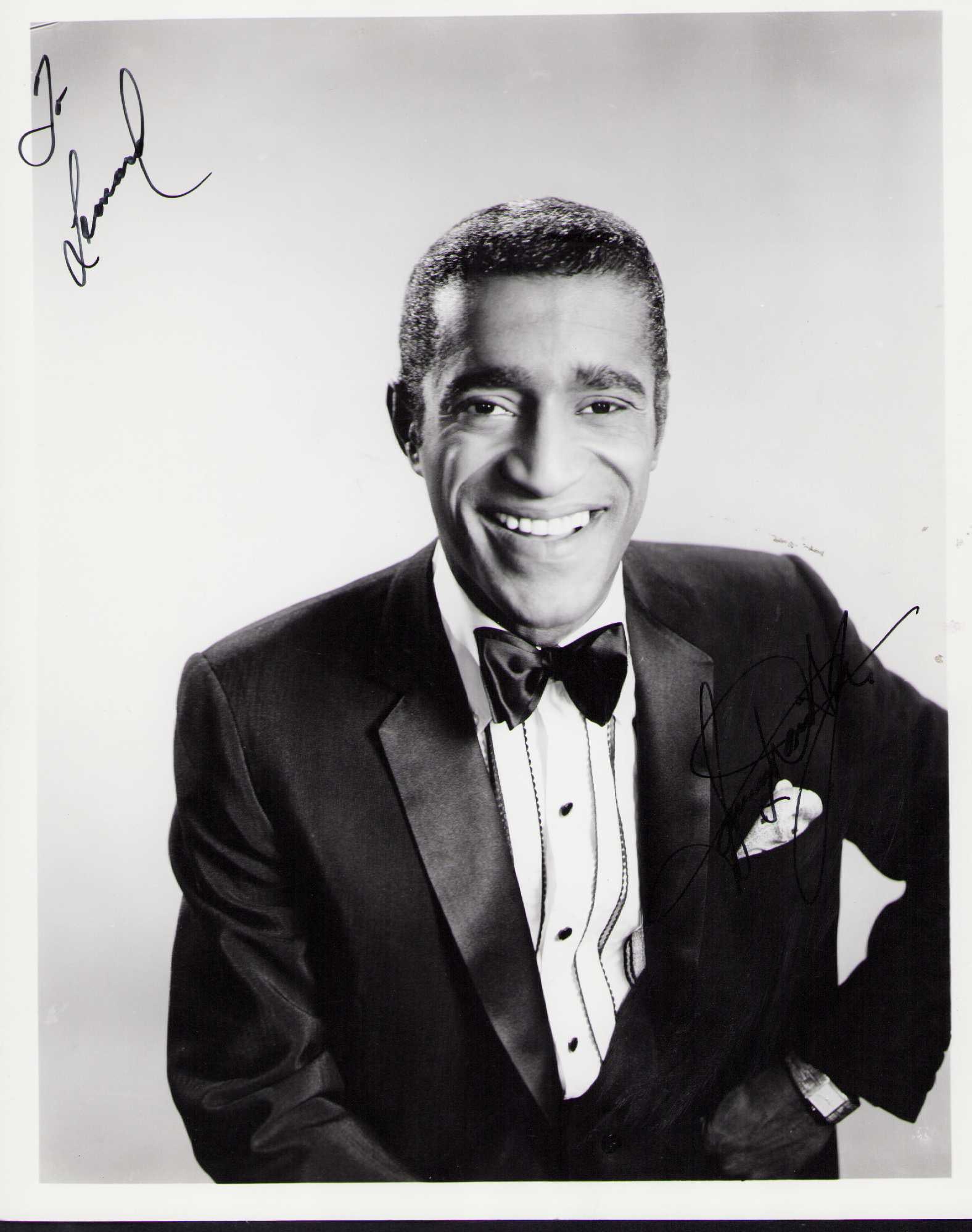 Sammy Davis Jr signed photograph: A vintage signed wonderful shot of the incredible performer singer actor dancer extraordinaire Certificate of AuthenticityEVERY item in this auction comes with at minimum one fully illustrated and ser