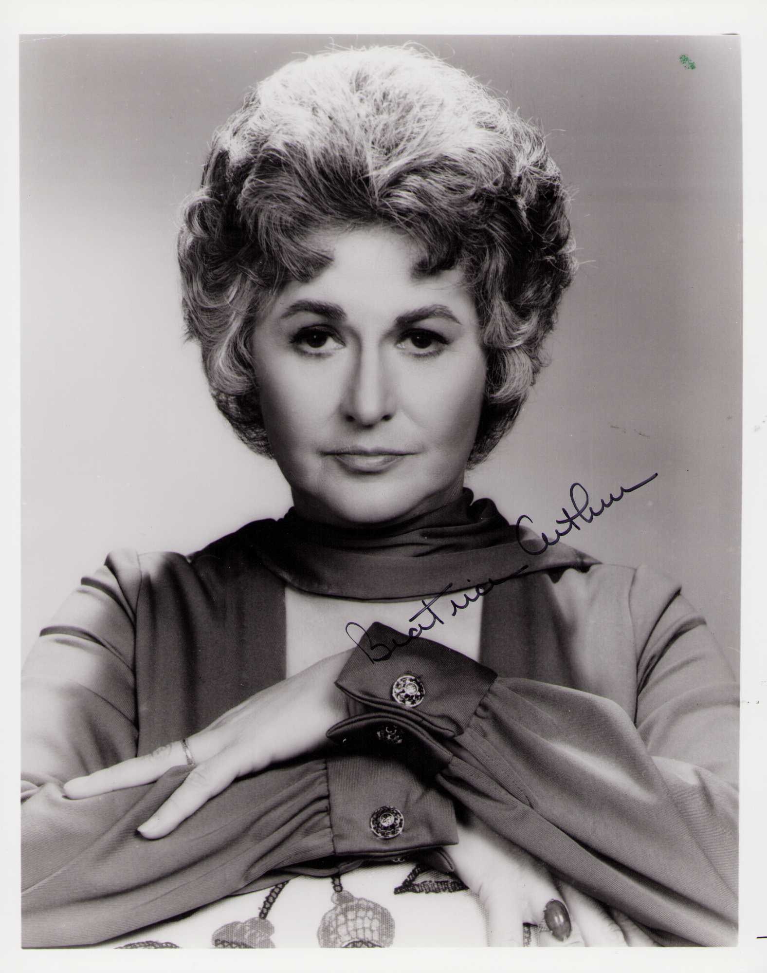 Bea Arthur signed photograph: A rare vintage signed 8x10 by the Golden Girl signed BEATRICE Arthur in full usually only Bea Certificate of AuthenticityEVERY item in this auction comes with at minimum one fully illustrated and seri