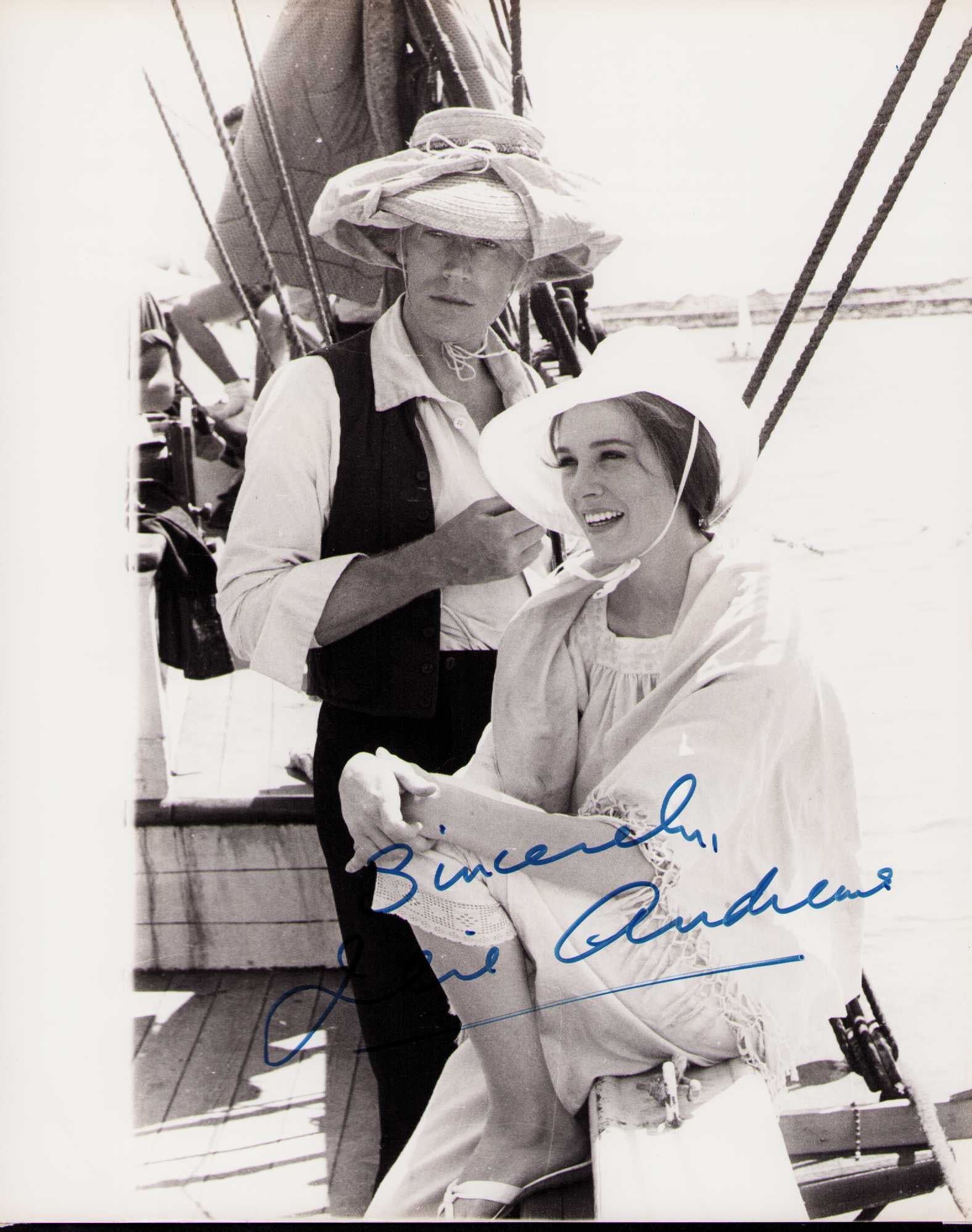 Julie Andrews signed photograph: A rare vintage signed 8x10 by the rare signer and legend Certificate of AuthenticityEVERY item in this auction comes with at minimum one fully illustrated and serial numbered COA signed by the worlds