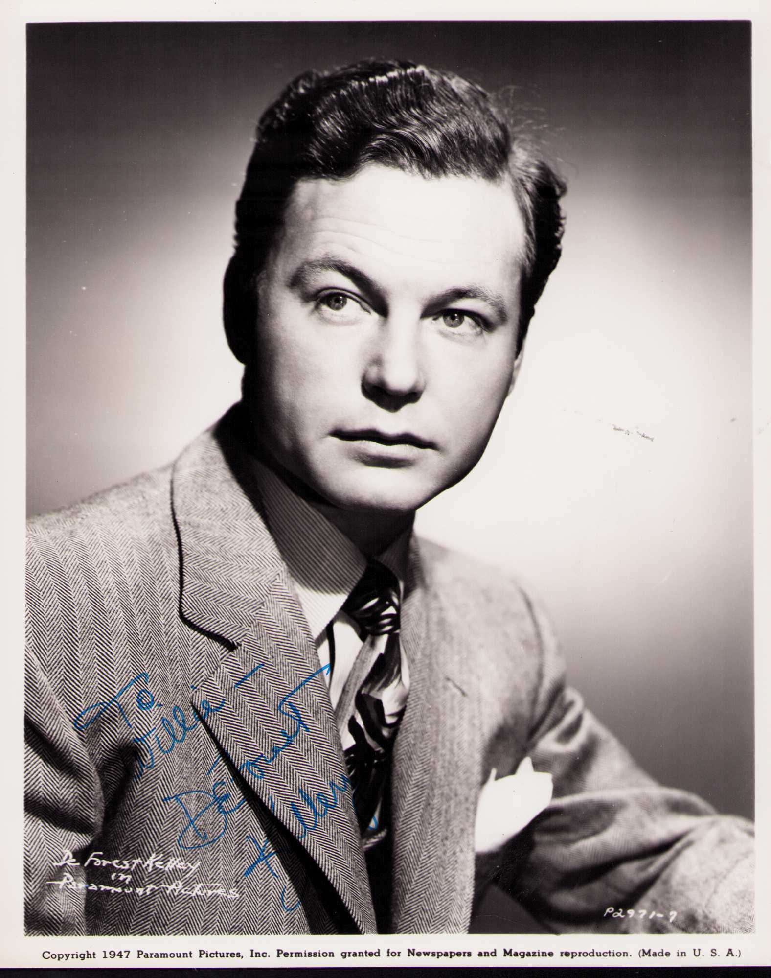 Deforest Kelley signed photograph: A vintage PRE Star Trek signed 8x10 of the star rare thus Certificate of AuthenticityEVERY item in this auction comes with at minimum one fully illustrated and serial numbered COA signed by the worlds