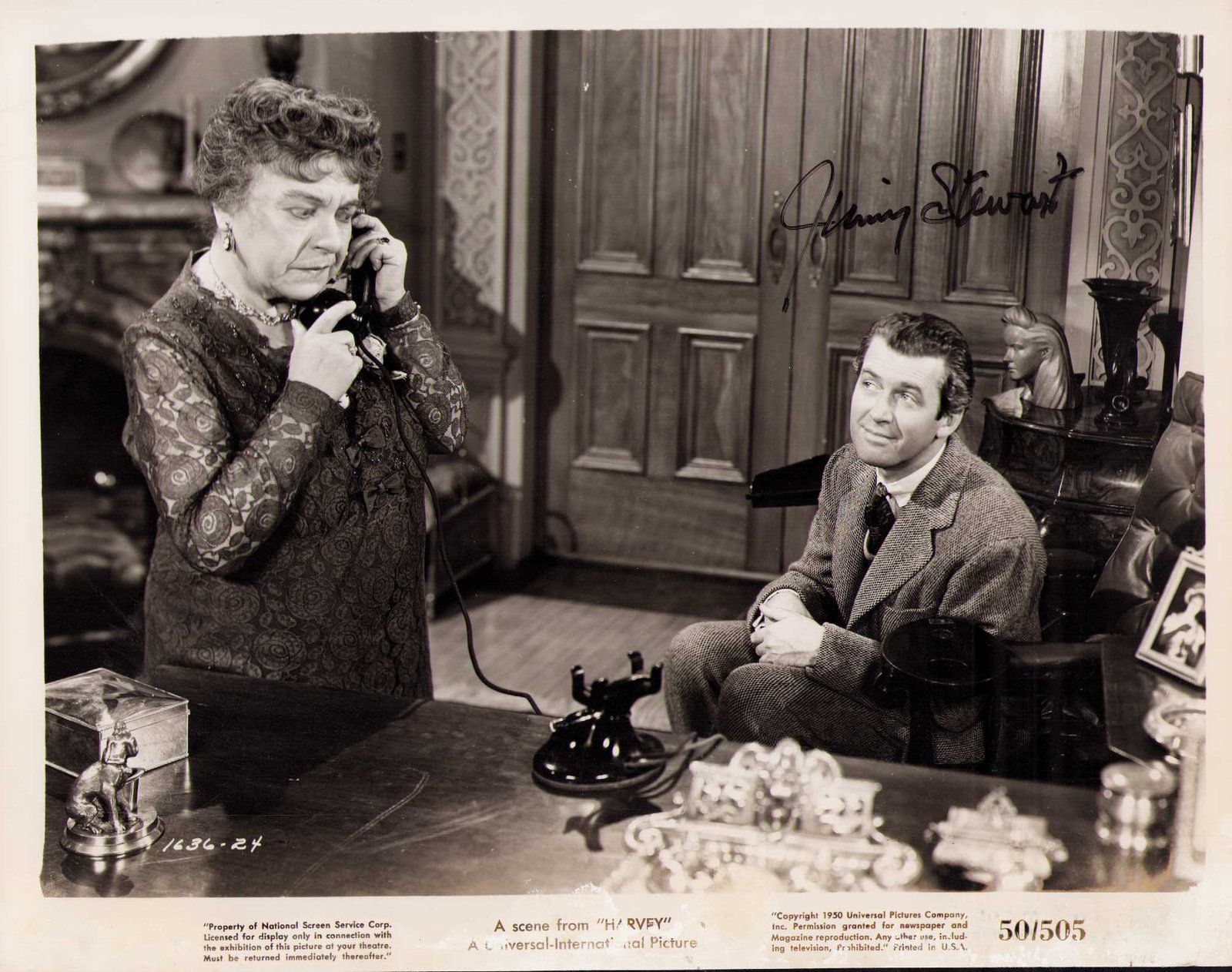 Jimmy Stewart signed photograph (1 of 1)
