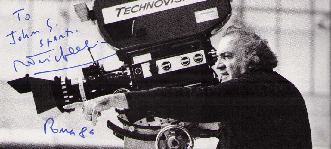 Frederico Fellini signed photograph: A smaller photo of the RARE Director approx 10x5 Directing Certificate of AuthenticityEVERY item in this auction comes with at minimum one fully illustrated and serial numbered COA signed by the world