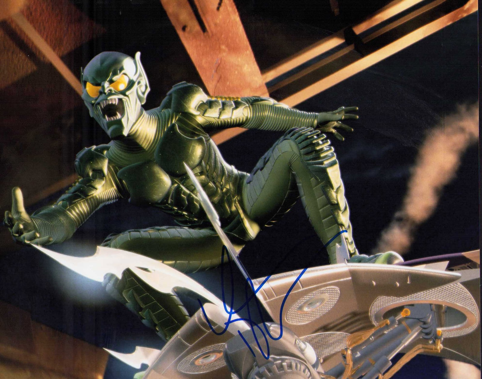 Willem Dafoe Green goblin signed photograph (1 of 1)